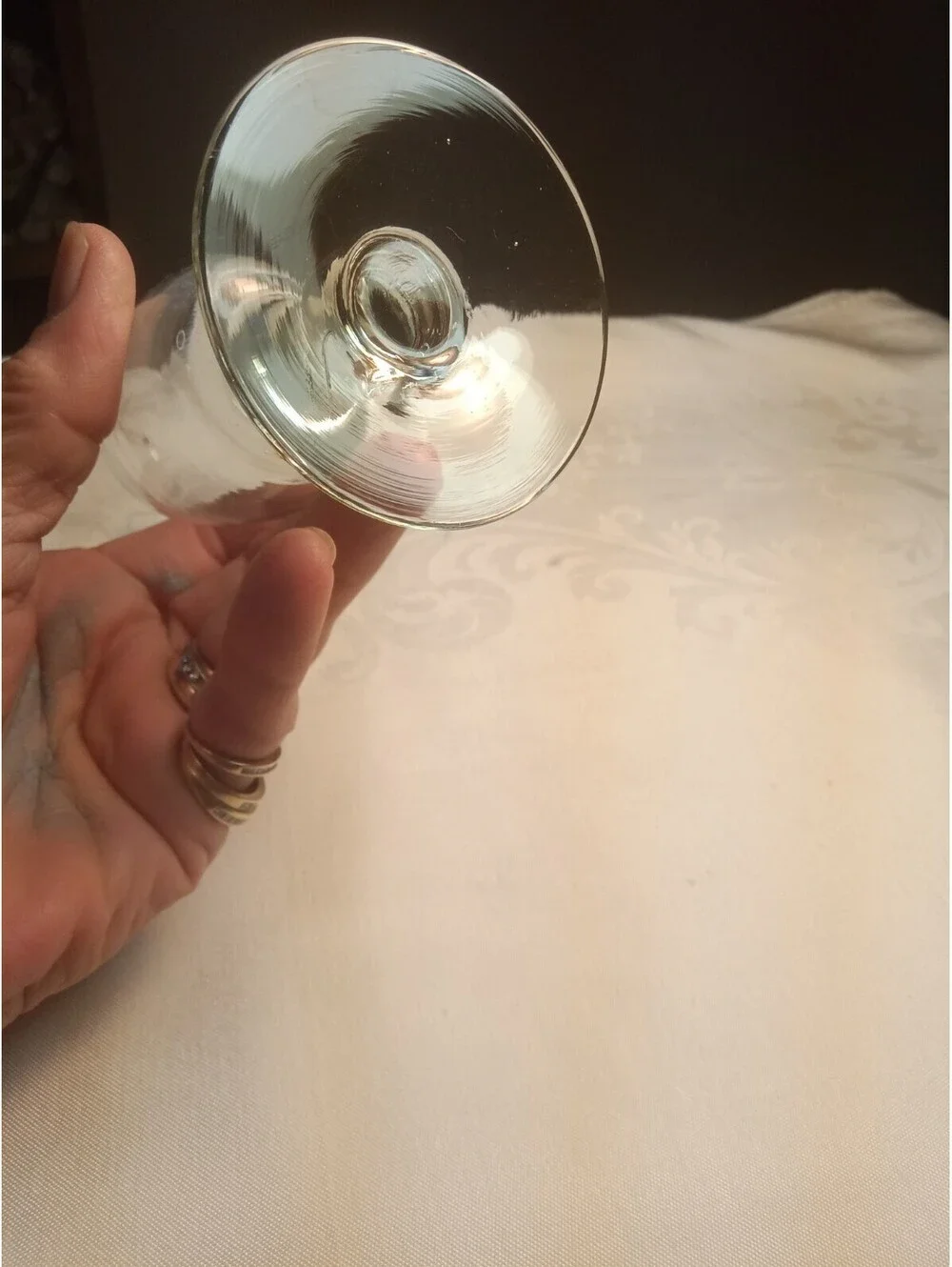 Romantic Cottagecore Ruffled Clear Glass Pedestal Bud Vase
